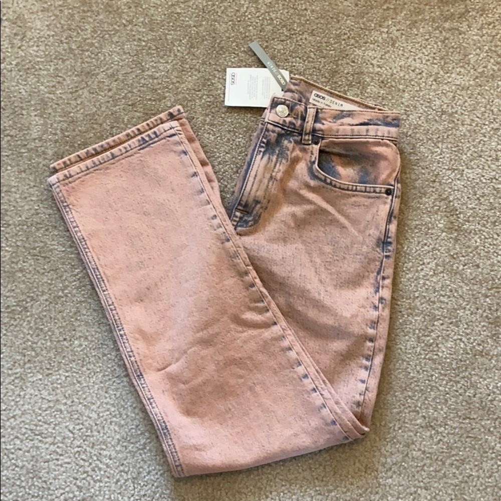 NWT ASOS Pink Wash Jeans